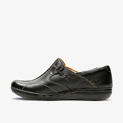 Un Loop Black Leather | Clarks For Sale