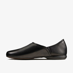 Harston Elite Slipper Black Leather | Clarks