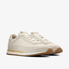 Craft Run Lace White Suede | Clarks
