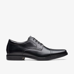 Howard Cap Black Leather | Clarks Discount