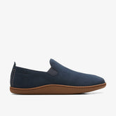 Home Mocc Slipper Navy Suede | Clarks For Sale