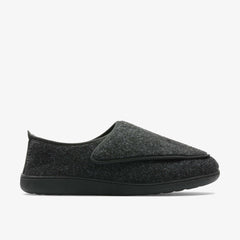 King Riptape Slipper Dark Grey Felt | Clarks Sale