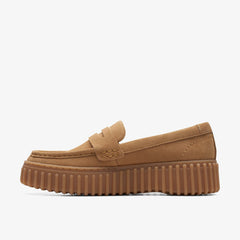 Torhill Penny Loafer Light Tan Suede | Clarks Discount
