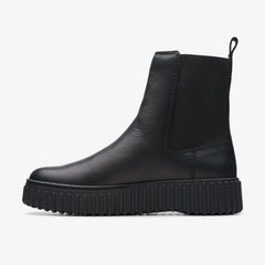 Torhill Maple Ankle Boot Black Leather | Clarks