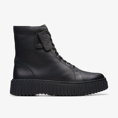 Torhill Rise Ankle Boot Black Leather | Clarks