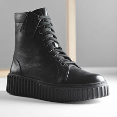 Torhill Rise Ankle Boot Black Leather | Clarks