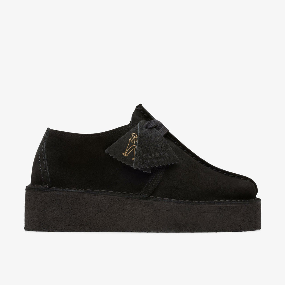 Trek Wedge Black Suede | Clarks Sale