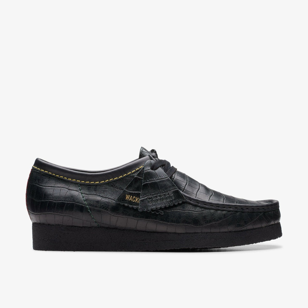 Wallabee Black Crocodile | Clarks Onsale