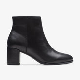 Freva 55 Zip Ankle Boot Black Leather | Clarks Onsale
