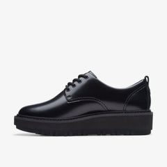 Orianna W Derby Black Leather | Clarks Discount
