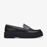 Torhill Penny Loafer Black Leather | Clarks