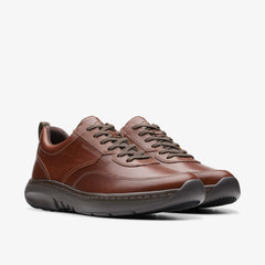 Clarks Pro Lace Dark Tan Leather | Clarks Onsale