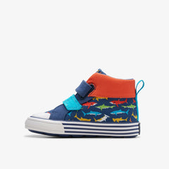 Foxing Save Hi Toddler Navy Print | Clarks Sale
