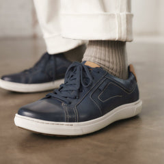 Mapstone Lace Navy Leather | Clarks US