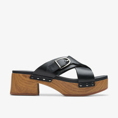 Sivanne Walk Black Leather | Clarks For Sale