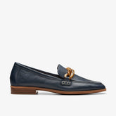 Sarafyna Iris Loafer Navy Leather | Clarks Discount