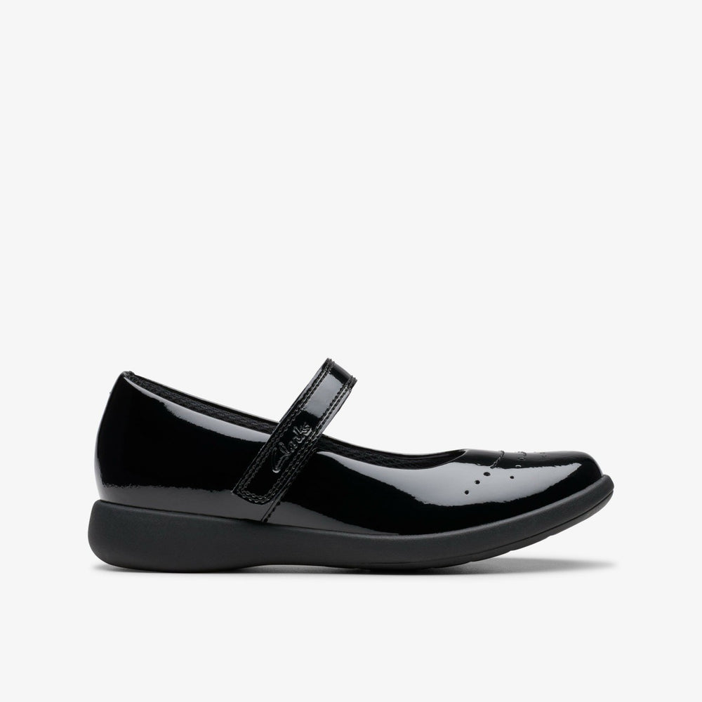 Etch Gem Kid Black Patent | Clarks Sale