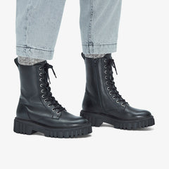 Page Lace Boot Black Leather | Clarks Sale