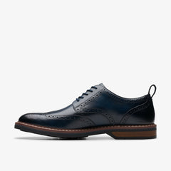 Aldwin Limit Brogue Navy Leather | Clarks Onsale