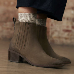 Morzine Top Ankle Boot Mole Grey Suede | Clarks Sale