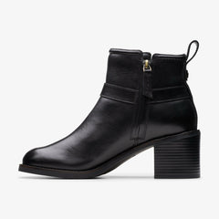Chamberly Trim Black Leather | Clarks US