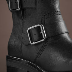 Rebelle Buckle Black Leather | Clarks