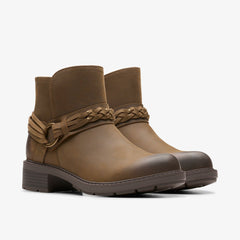 Hearth Kaylie Ankle Boot Mushroom Oily | Clarks US