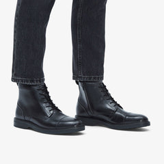 Aldwin Cap Black Leather | Clarks Sale