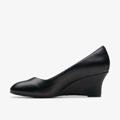 Olivette Pearl Black Leather | Clarks Onsale