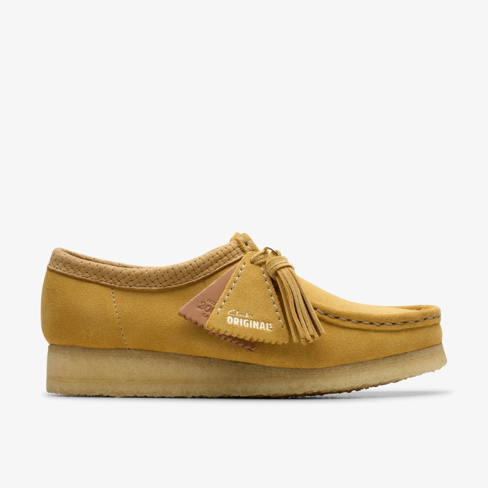 Wallabee Golden Tan Suede | Clarks Onsale