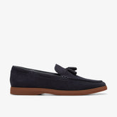 Torford Tassel Navy Suede | Clarks
