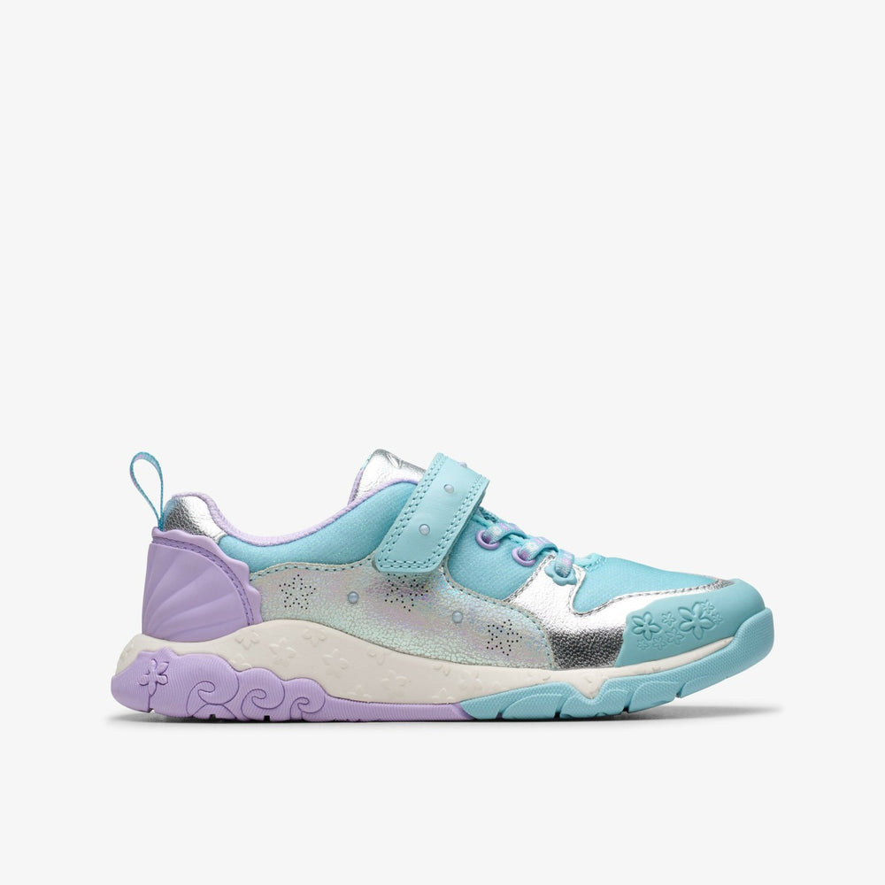 Tidal Shell Kid Light Blue Combination | Clarks Sale