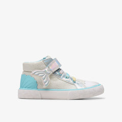 Foxing Wish Hi Toddler Silver Fabric | Clarks For Sale
