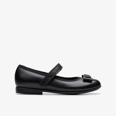 Finja Tap Kid Black Leather | Clarks Onsale