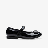 Finja Tap Kid Black Patent | Clarks Sale