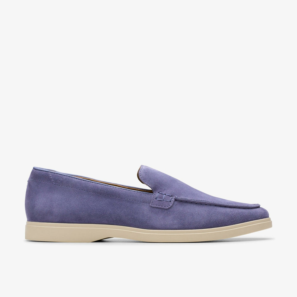 Torford Easy Dusk Blue Suede | Clarks