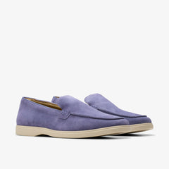 Torford Easy Dusk Blue Suede | Clarks
