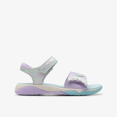 Osian Spark Kid Purple Metallic | Clarks For Sale