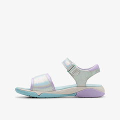 Osian Spark Kid Purple Metallic | Clarks For Sale