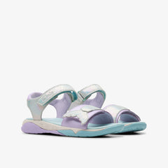 Osian Spark Kid Purple Metallic | Clarks For Sale