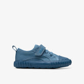 Foxing Stitch Toddler Blue Fabric | Clarks US