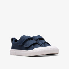 Foxing Vibe Toddler Navy Canvas | Clarks
