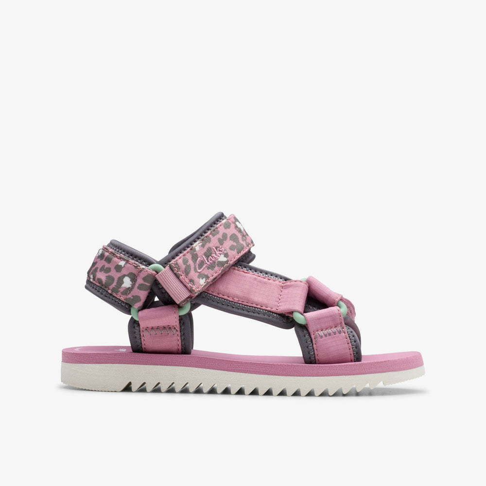 Peak Web Kid Pink/Print | Clarks Sale