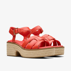 Coledale Strap Bright Red Leather | Clarks Sale