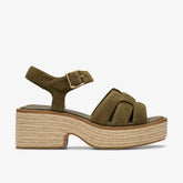 Coledale Strap Dark Olive Suede | Clarks