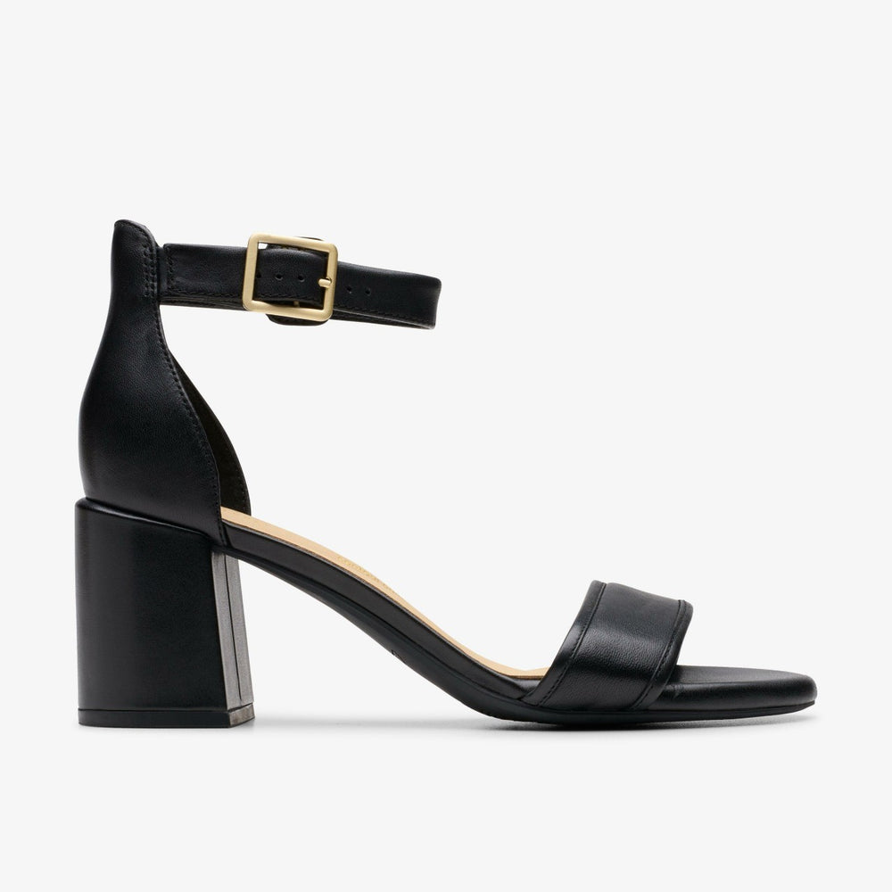 Ezoria Mae Black Leather | Clarks Onsale