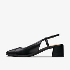 Nyta 45 Sling Black Combination Leather | Clarks For Sale