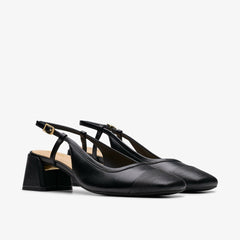 Nyta 45 Sling Black Combination Leather | Clarks For Sale