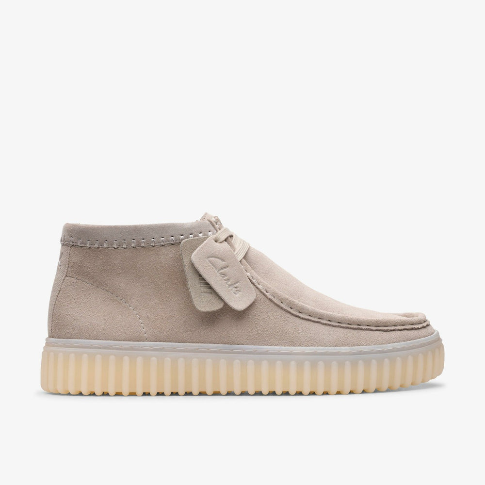 Torhill Hi Light Grey Suede | Clarks US