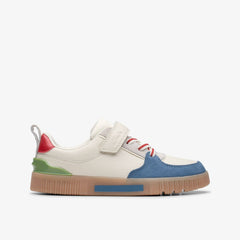 Oslo Vibe Kid White/Blue | Clarks Sale